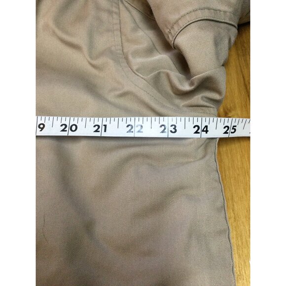 Vintage LL Bean Mens Fur Lined Parka Coat Size 44 Tan Chore Barn Work - Picture 6 of 12